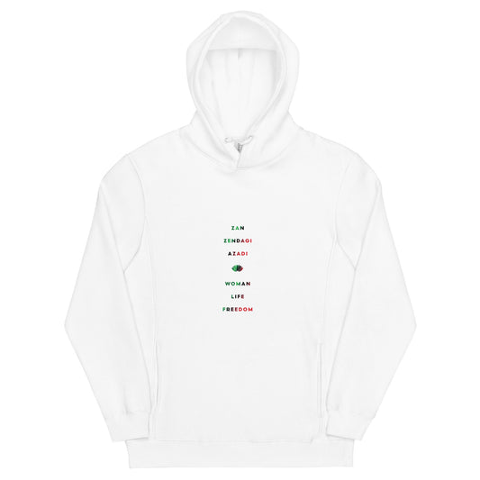 ZAN ZENDAGI AZADI | Unisex Slim Fit Hoodie